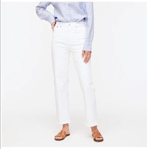 SOLD J. Crew High Waisted White Jeans_NEW 27 & 28